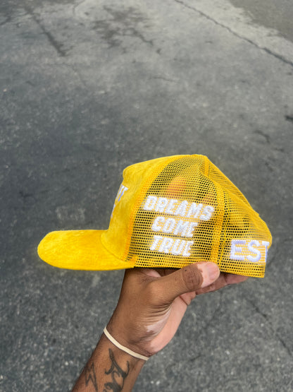 Lemonade Suede Trucker Hat