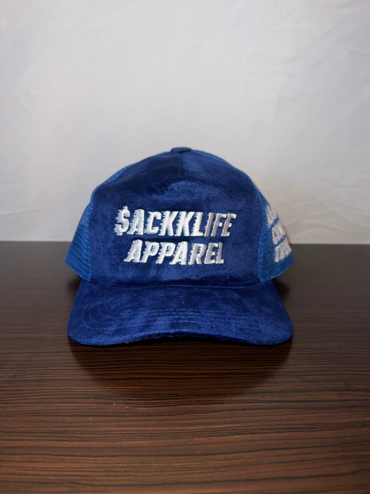 Blueberry Suede Trucker Hat
